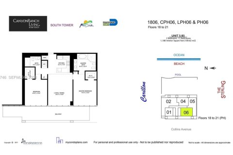 Copropriété à vendre à Miami Beach, Floride: 2 chambres, 96.15 m2 № 2001171 - photo 16