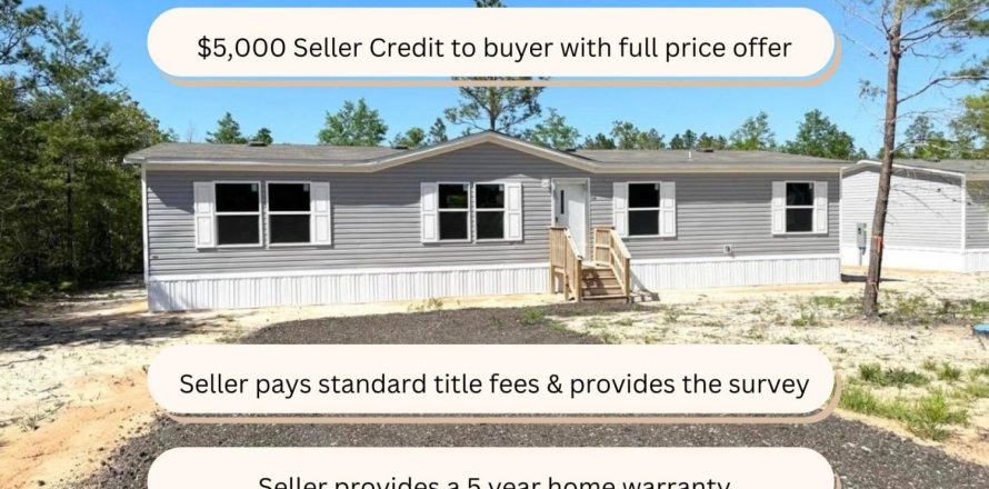 House in De Funiak Springs, Florida 4 bedrooms, 137.03 sq.m. № 559153