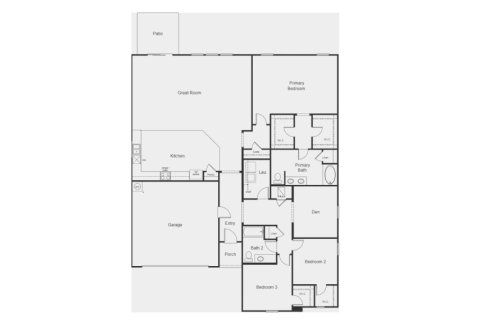 House floor plan «House», 3 bedrooms in Sabal Estates