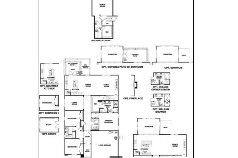 House floor plan «House», 4 bedrooms in Seasons at Marietta Cove