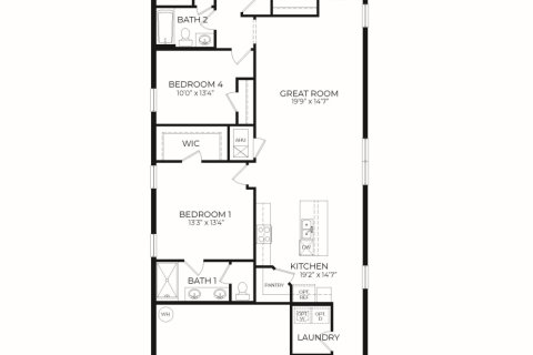 House in Port Orange, Florida 4 bedrooms, 154.68 sq.m. № 1869501 - photo 1