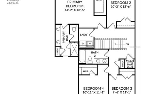 House in Palm Bay, Florida 4 bedrooms, 174.28 sq.m. № 2209410 - photo 3