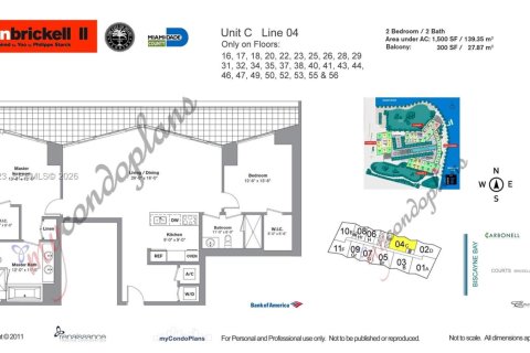 Copropriété à vendre à Miami, Floride: 2 chambres, 139.35 m2 № 1998415 - photo 29