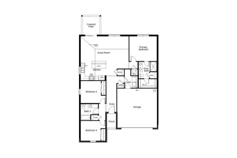 Townhouse floor plan «143SQM 69», 3 bedrooms in SUMMERLIN GROVES