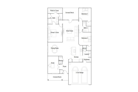Townhouse floor plan «189SQM», 3 bedrooms in MAHOGANY WOODS