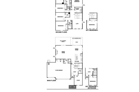 Планировка объекта «House» 4 спальни в ЖК Seasons at Greene Meadows