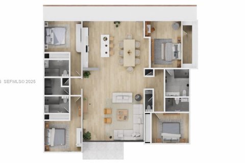 Купить виллу или дом в Майами-Шорс, Флорида 4 спальни, 231.23м2, № 1987872 - фото 16