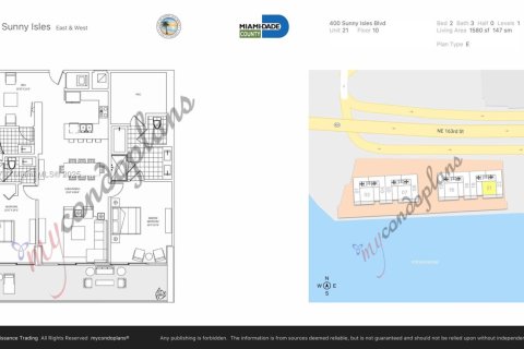 Condominio en alquiler en Sunny Isles Beach, Florida, 2 dormitorios, 146.69 m2 № 2059683 - foto 26