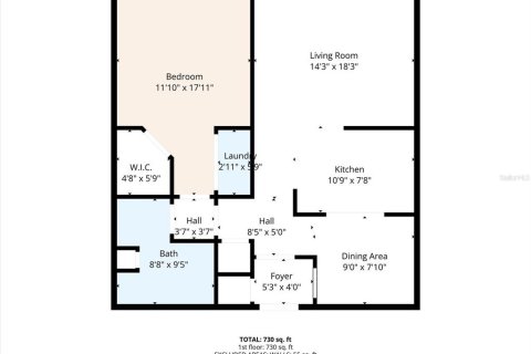 Condo in Tampa, Florida, 1 bedroom  № 2115059 - photo 24