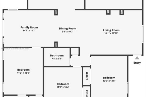 House in El Portal, Florida 3 bedrooms, 130.9 sq.m. № 1951576 - photo 29