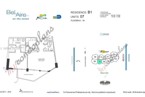 Condominio en venta en Miami Beach, Florida, 1 dormitorio, 75.99 m2 № 2034885 - foto 30