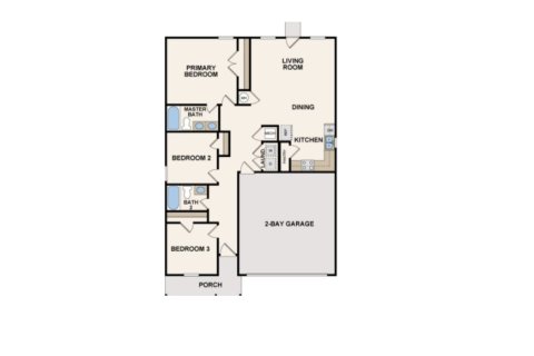 House floor plan «House», 3 bedrooms in Spring Hill Classic