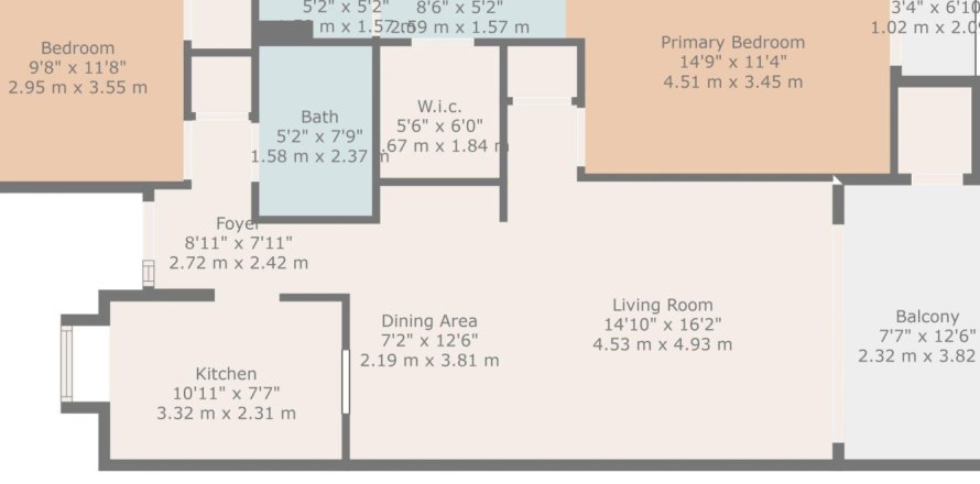 Condo in Deerfield Beach, Florida, 2 bedrooms № 950247
