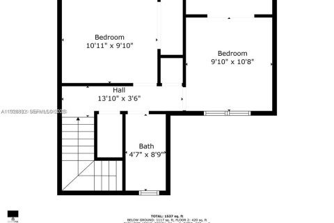 Снять в аренду таунхаус в Майами, Флорида 3 спальни, 138.52м2, № 1987252 - фото 27