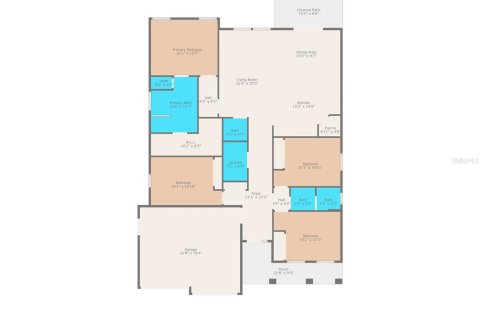 House in Weeki Wachee, Florida 4 bedrooms, 201.23 sq.m. № 1626105 - photo 8