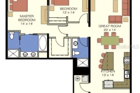 Condominio en venta en Orlando, Florida, 2 dormitorios, 117.8 m2 № 1535095 - foto 4