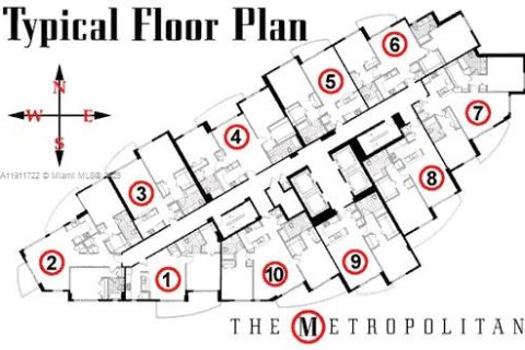 Купить кондоминиум в Майами, Флорида 2 спальни, 110.55м2, № 1970626 - фото 20