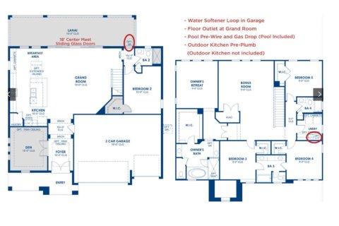 Планировка жилого комплекса «House» 5 спален в ЖК The Sanctuary by WestBay