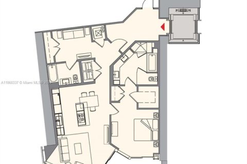 Condominio en alquiler en Miami, Florida, 1 dormitorio, 110.09 m2 № 1887687 - foto 28
