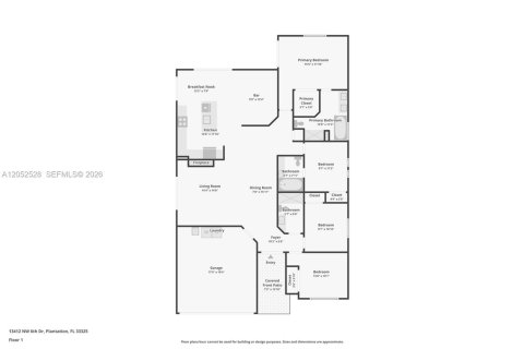 Villa ou maison à vendre à Plantation, Floride: 4 chambres, 170.01 m2 № 2244111 - photo 6