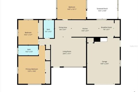 House in Beverly Hills, Florida 3 bedrooms, 124.4 sq.m. № 2211686 - photo 15