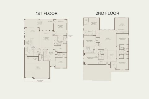 Планировка таунхауса «425SQM AURORA» 6 спален в ЖК PHILLIPS GROVE