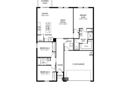 House floor plan «floor Bluebell at Magnolia Bay - Classic Series», 3 rooms in Magnolia Bay - Classic Series