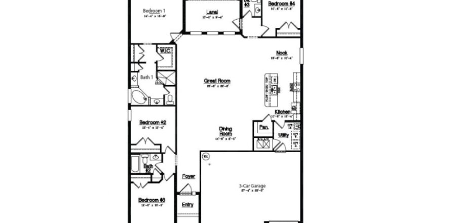 Дом в Victoria Oaks в Деланд, Флорида 4 комнаты, 219м2 № 635883