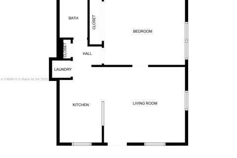 Снять в аренду квартиру в Майами, Флорида 1 спальня, 54.35м2, № 1942438 - фото 13