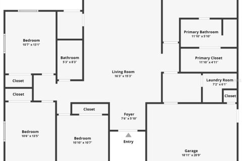Casa en venta en Tampa, Florida, 4 dormitorios, 179.95 m2 № 1773859 - foto 3