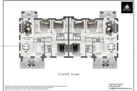 Townhouse in Miami, Florida 3 bedrooms № 1790449 - photo 4