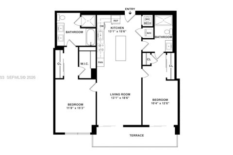 Copropriété à louer à Hallandale Beach, Floride: 2 chambres, 117.43 m2 № 2009134 - photo 30