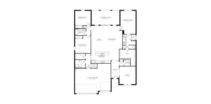 House in HAMPTON LAKES AT RIVER HALL in Alva, Florida 3 bedrooms, 213 sq.m. № 55411