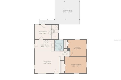 House in Saint Petersburg, Florida 2 bedrooms, 69.49 sq.m. № 1854454 - photo 2