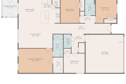 House in Davenport, Florida 4 bedrooms, 158.21 sq.m. № 1835449 - photo 3