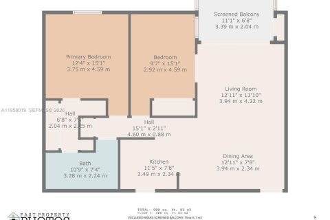 Condominio en alquiler en Oakland Park, Florida, 2 dormitorios, 78.97 m2 № 2019652 - foto 21