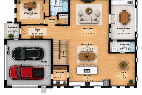 Villa ou maison à vendre à Tampa, Floride: 4 chambres, 297.38 m2 № 2418675 - photo 2