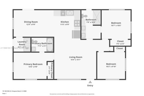 Casa en venta en Pompano Beach, Florida, 3 dormitorios, 112.88 m2 № 1954028 - foto 30
