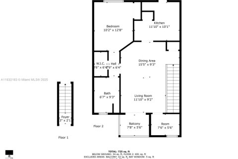 Condo in Pompano Beach, Florida, 1 bedroom  № 1814711 - photo 2