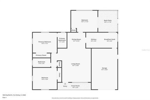 Villa ou maison à vendre à Port Richey, Floride: 3 chambres, 127.65 m2 № 2123937 - photo 23