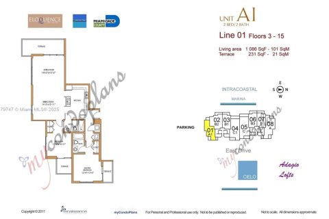 Copropriété à louer à North Bay Village, Floride: 2 chambres, 100.89 m2 № 1921276 - photo 13