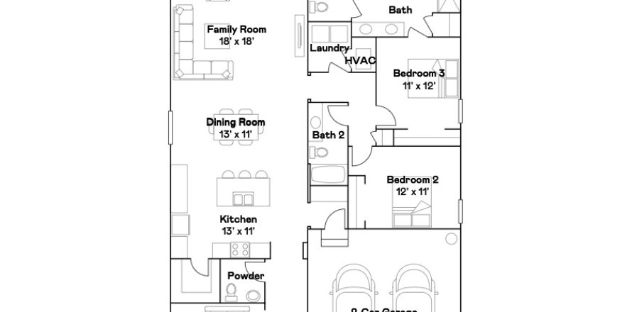 Casa en Land O' Lakes, Florida 3 dormitorios, 199.28 m2 № 1815185