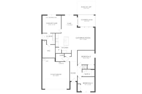 House floor plan «154 SQM», 3 bedrooms in VERANDA GARDENS
