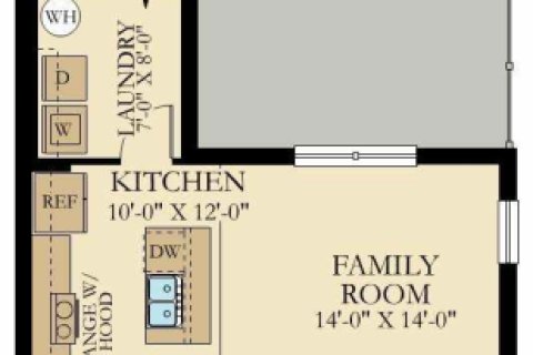 Townhouse in TOHOQUA in Kissimmee, Florida 3 bedrooms, 163.04 sq.m. № 1870719 - photo 1