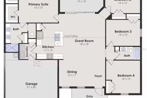 House in North Port, Florida 4 bedrooms, 169.45 sq.m. № 1847138 - photo 30