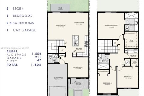 Townhouse in Homestead, Florida 3 bedrooms № 1871588 - photo 11