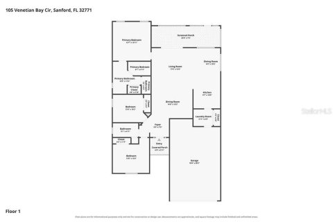 House in Sanford, Florida 3 bedrooms, 143.91 sq.m. № 2425223 - photo 2