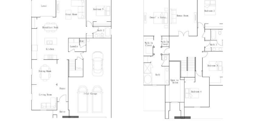 Планировка виллы или дома «House» 5 спален в ЖК Antigua