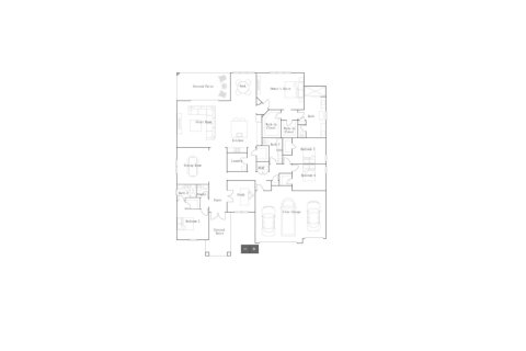 Планировка виллы или дома «House» 4 спальни в ЖК Arden - The Waterford Collection