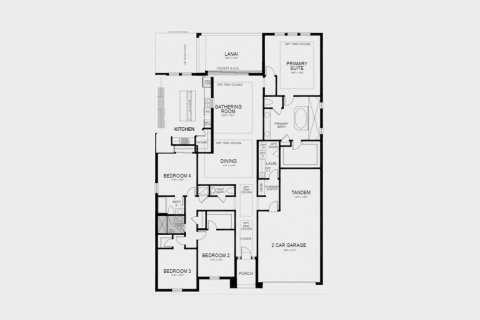 Townhouse floor plan «256SQM AMELIA», 4 bedrooms in THE CANYONS AT HIGHLAND RANCH